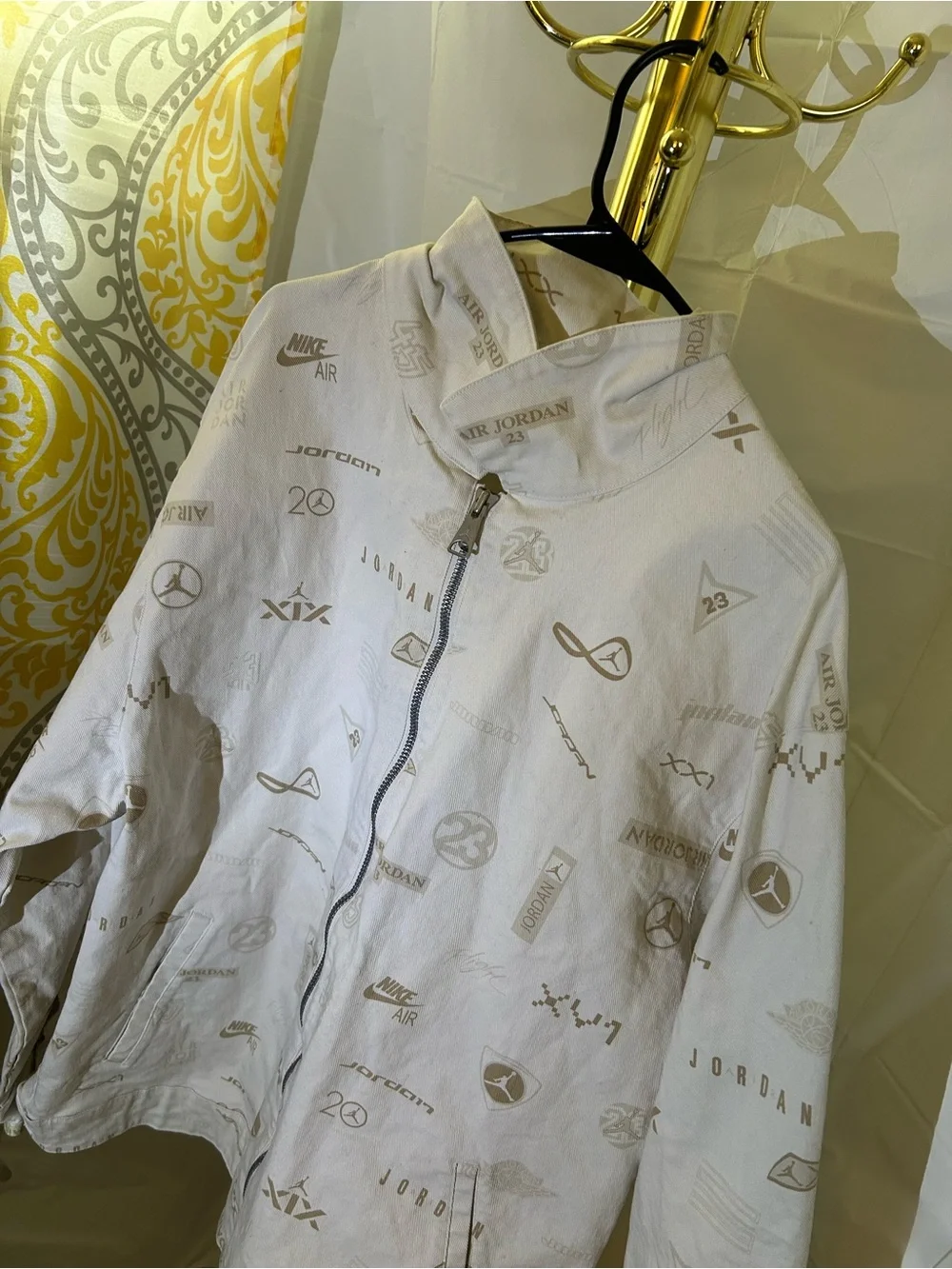 Nike Flight Heritage White Denim Jacket: